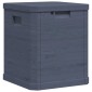 vidaXL Μπαούλο Αποθήκευσης Κήπου Ανθρακί 90 Λίτρα