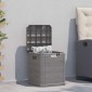 vidaXL Μπαούλο Αποθήκευσης Κήπου Καφέ 90 Λίτρα