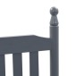 vidaXL Πολυθρόνα Κουνιστή με Καμπυλωτό Κάθισμα Γκρι από Ξύλο Λεύκας