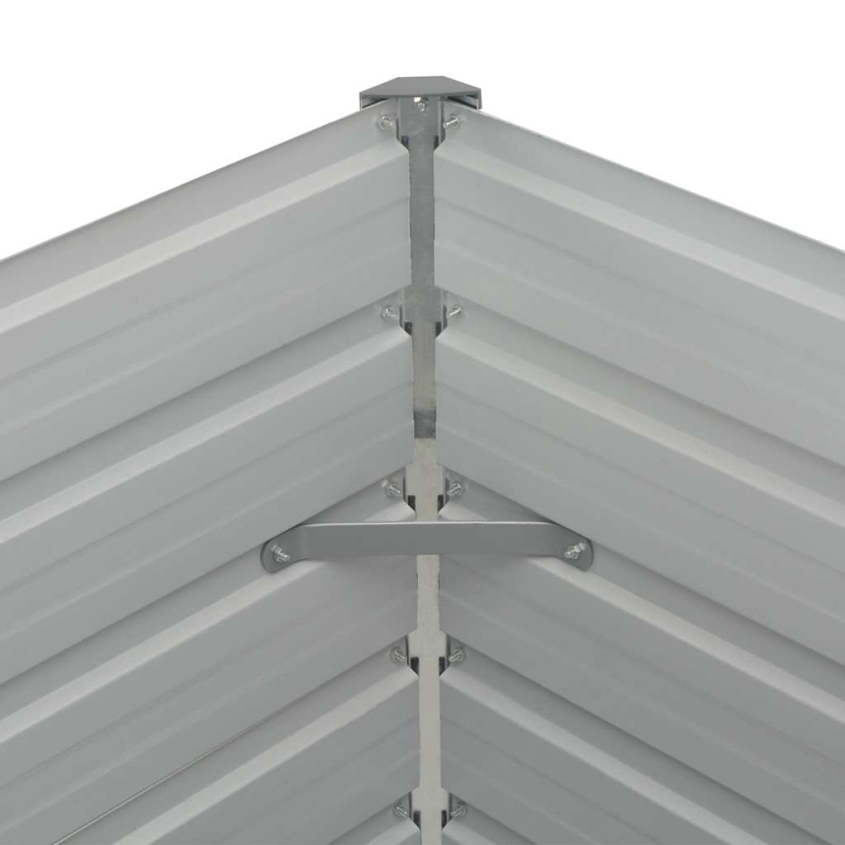 vidaXL Ζαρντινιέρα Ψηλή Καφέ 160 x 80 x 77 εκ. από Γαλβανισμένο Χάλυβα