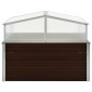 vidaXL Θερμοκήπιο Σπορείο Καφέ 100x100x85 εκ. από Γαλβανισμένο Χάλυβα