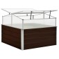 vidaXL Θερμοκήπιο Σπορείο Καφέ 100x100x85 εκ. από Γαλβανισμένο Χάλυβα