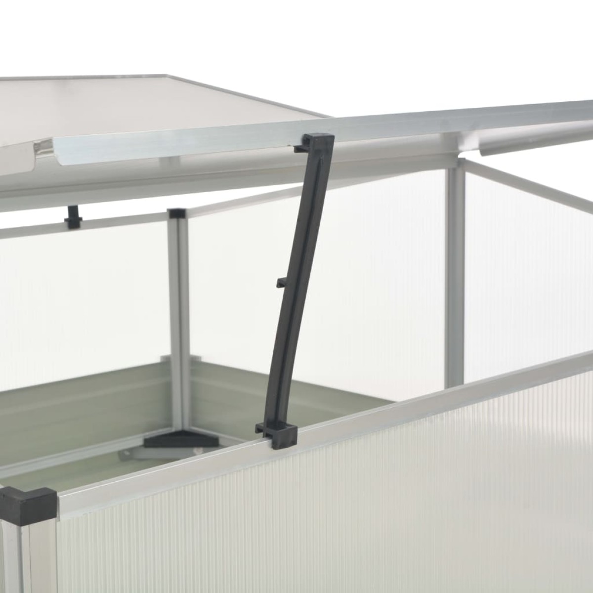 vidaXL Θερμοκήπιο Σπορείο Καφέ 100x100x85 εκ. από Γαλβανισμένο Χάλυβα