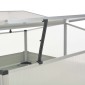 vidaXL Θερμοκήπιο Σπορείο Καφέ 100x100x85 εκ. από Γαλβανισμένο Χάλυβα
