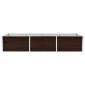 vidaXL Ζαρντινιέρα Υπερυψωμένη Καφέ 240x80x45 εκ. Γαλβανισμ. Χάλυβας