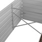 vidaXL Ζαρντινιέρα Υπερυψωμένη Καφέ 320x80x45 εκ. Γαλβανισμ. Χάλυβας