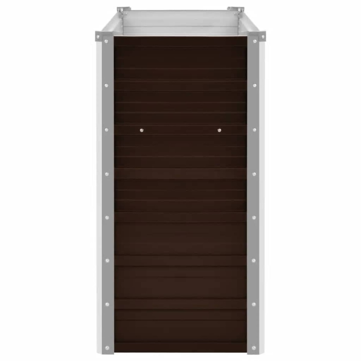 vidaXL Ζαρντινιέρα Υπερυψωμένη Καφέ 160x40x77 εκ. Γαλβανισμ. Χάλυβας