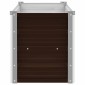 vidaXL Ζαρντινιέρα Υπερυψωμένη Καφέ 160x40x45 εκ. Γαλβανισμ. Χάλυβας