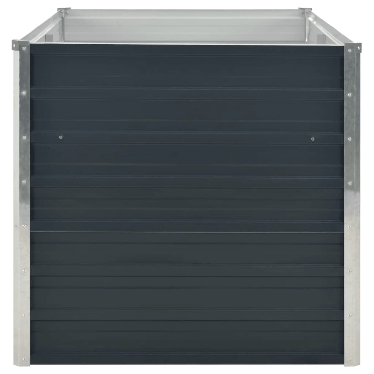 vidaXL Ζαρντινιέρα Ψηλή Ανθρακί 160x80x77 εκ. από Γαλβανισμένο Χάλυβα