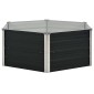 vidaXL Ζαρντινιέρα Ψηλή Ανθρακί 129x129x45 εκ. από Γαλβανισμένο Χάλυβα