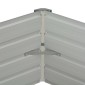 vidaXL Ζαρντινιέρα Ψηλή Ανθρακί 129x129x45 εκ. από Γαλβανισμένο Χάλυβα