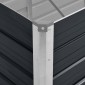 vidaXL Ζαρντινιέρα Υπερυψωμένη Ανθρακί 240x80x77 εκ. Γαλβαν. Χάλυβας