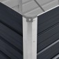 vidaXL Ζαρντινιέρα Υπερυψωμένη Ανθρακί 240x80x45 εκ. Γαλβαν. Χάλυβας