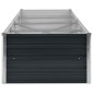 vidaXL Ζαρντινιέρα Υπερυψωμένη Ανθρακί 320x80x45 εκ. Γαλβαν. Χάλυβας