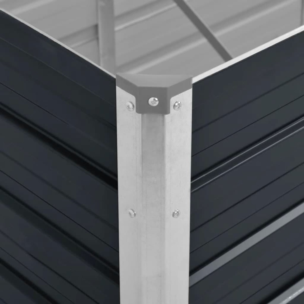 vidaXL Ζαρντινιέρα Υπερυψωμένη Ανθρακί 100x40x45 εκ. Γαλβαν. Χάλυβας