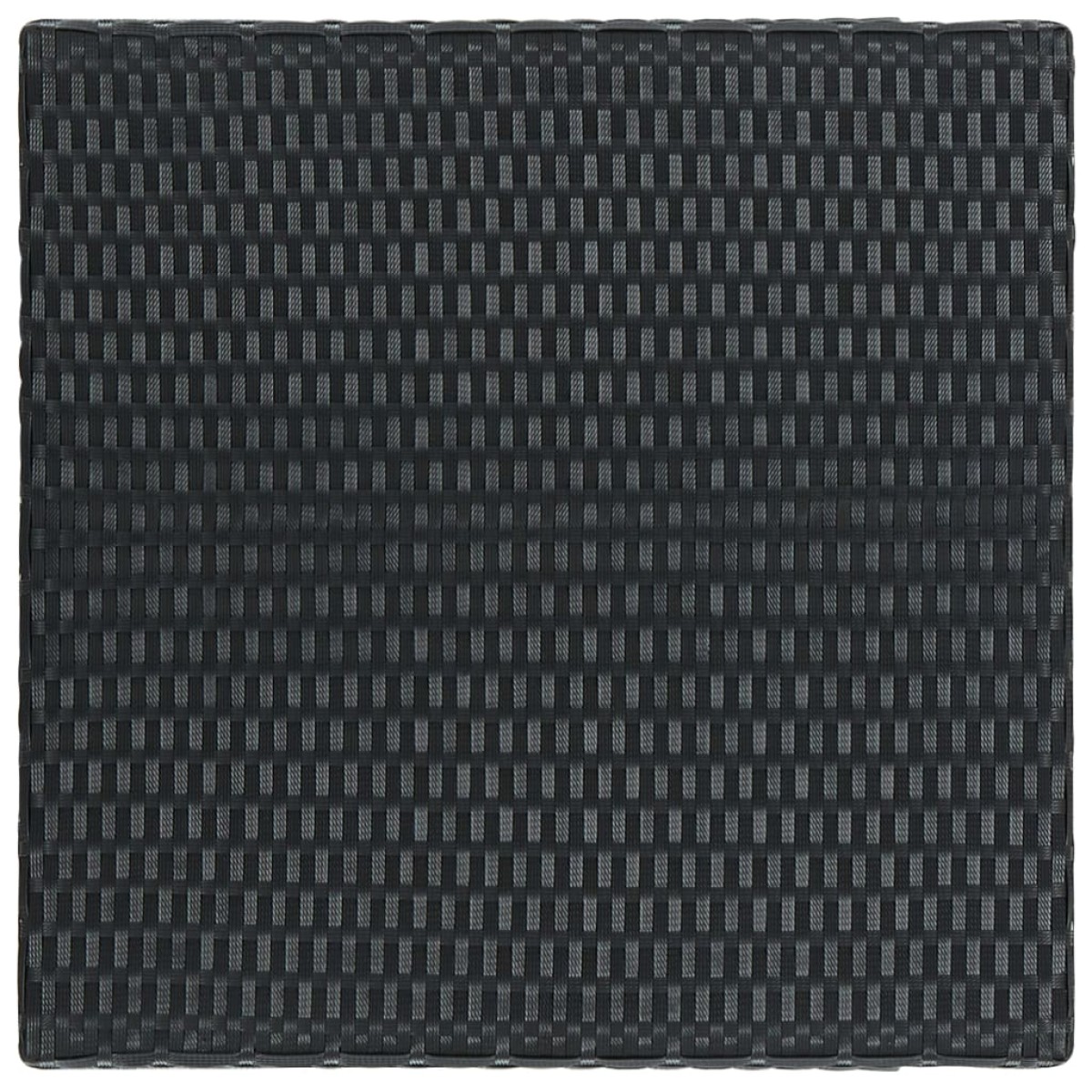 vidaXL Τραπέζι Μπαρ Κήπου Μαύρο 60,5x60,5x110,5 εκ. Συνθετικό Ρατάν
