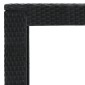 vidaXL Τραπέζι Μπαρ Κήπου Μαύρο 100x60,5x110,5 εκ. από Συνθετικό Ρατάν