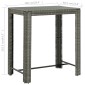 vidaXL Τραπέζι Μπαρ Κήπου Γκρι 100x60,5x110,5 εκ. από Συνθετικό Ρατάν