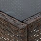 vidaXL Τραπέζι Κήπου Καφέ 40 x 40 x 45 εκ. από Συνθετικό Ρατάν