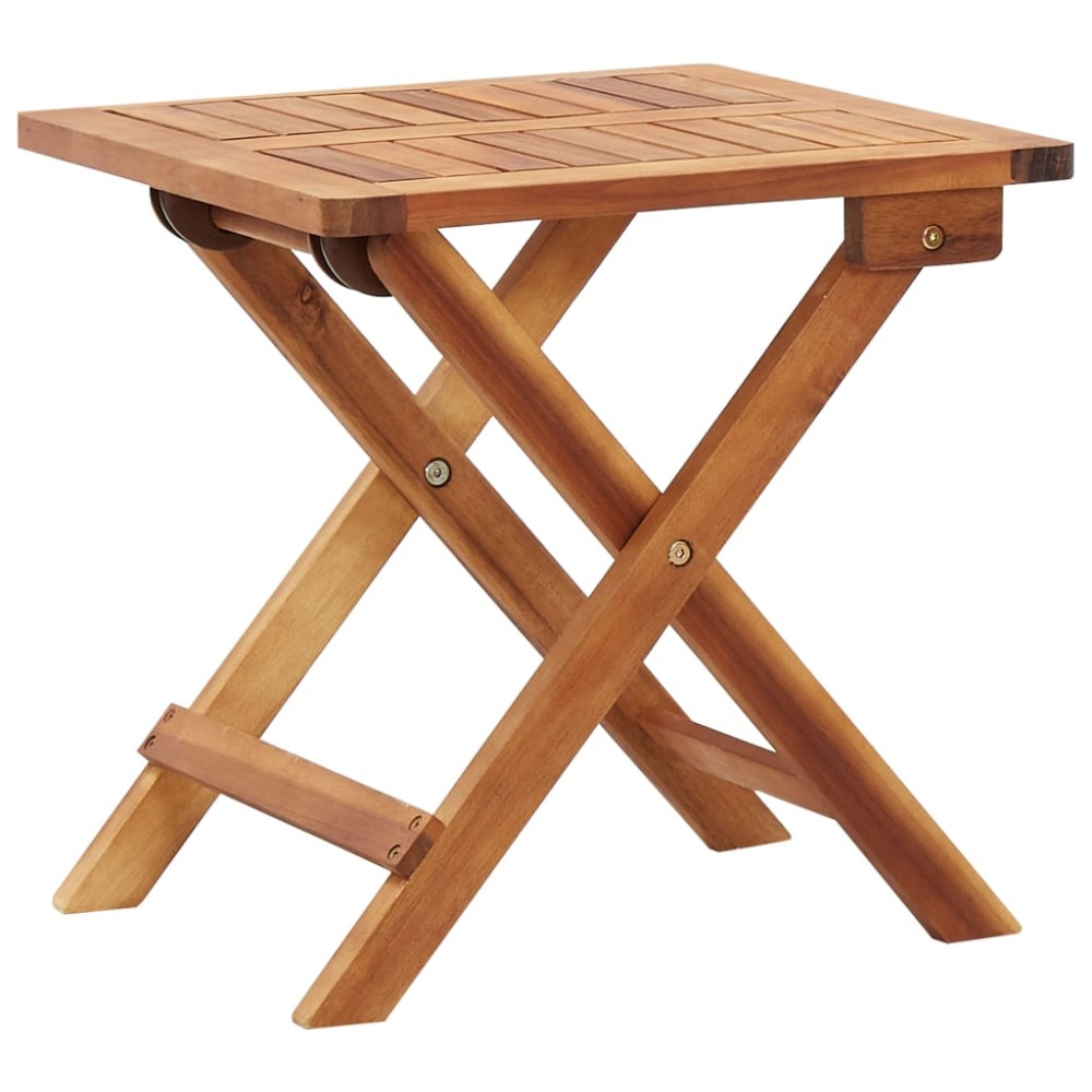 vidaXL Τραπεζάκι Κήπου Πτυσσόμενο 40 x 40 x 40 εκ. Μασίφ Ξύλο Ακακίας