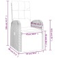 vidaXL Πολυθρόνα Κήπου Ανακλινόμενη Μαύρη Συνθετικό Ρατάν με Μαξιλάρι
