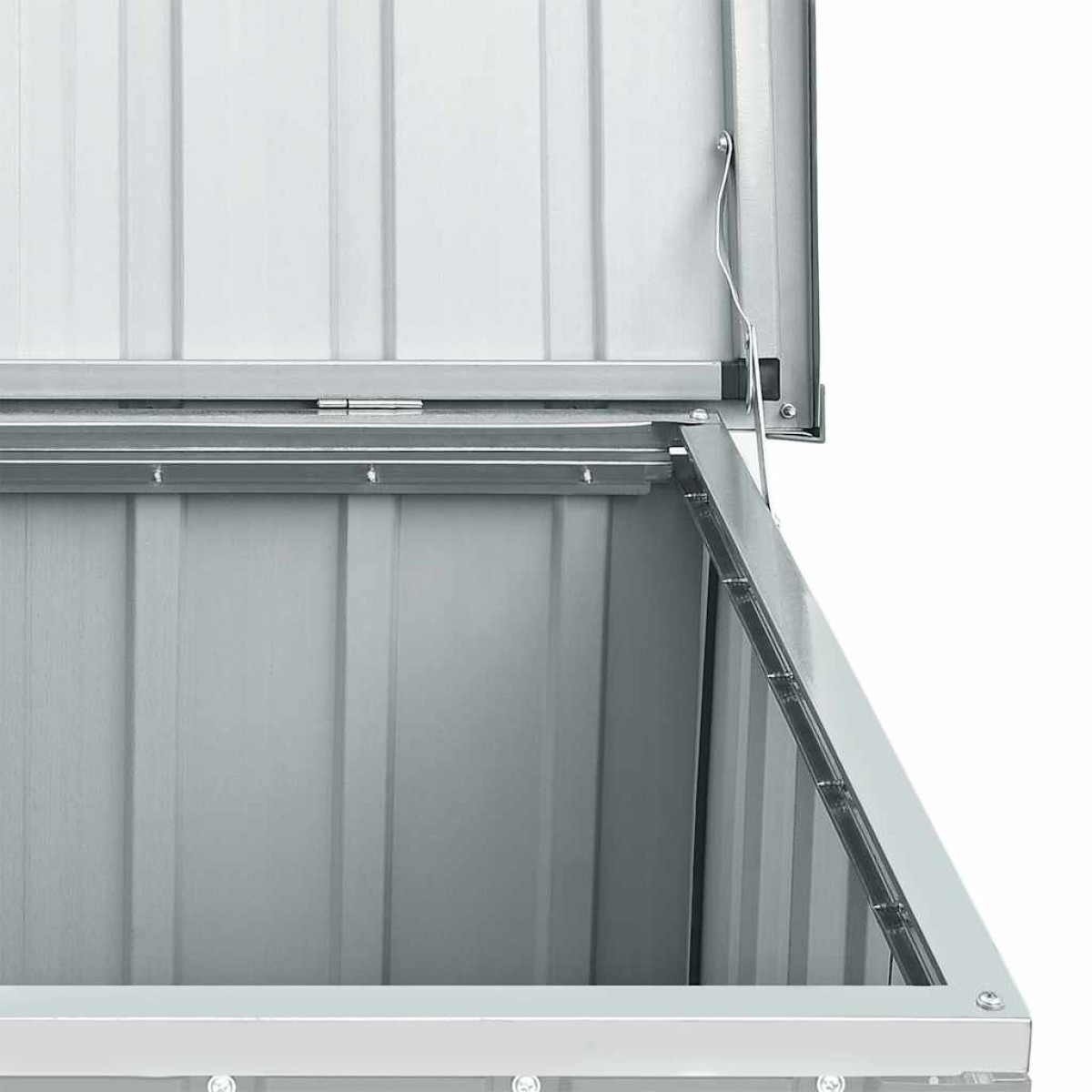 vidaXL Μπαούλο Αποθήκευσης Κήπου Γκρι 109 x 67 x 65 εκ.