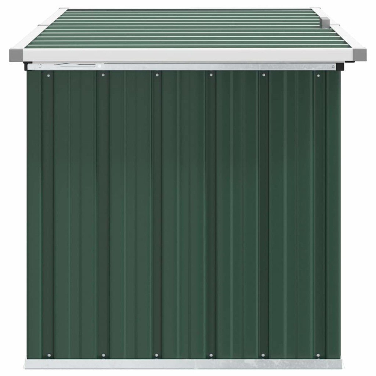 vidaXL Μπαούλο Αποθήκευσης Κήπου Πράσινο 129 x 67 x 65 εκ.
