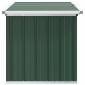 vidaXL Μπαούλο Αποθήκευσης Κήπου Πράσινο 129 x 67 x 65 εκ.