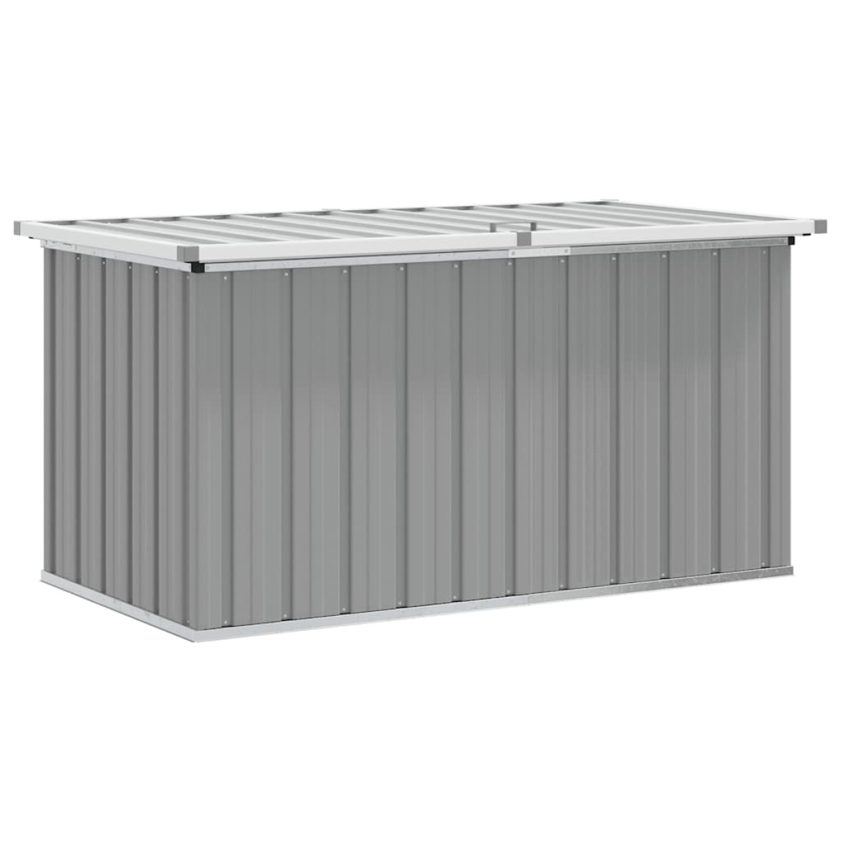 vidaXL Μπαούλο Αποθήκευσης Κήπου Γκρι 129 x 67 x 65 εκ.
