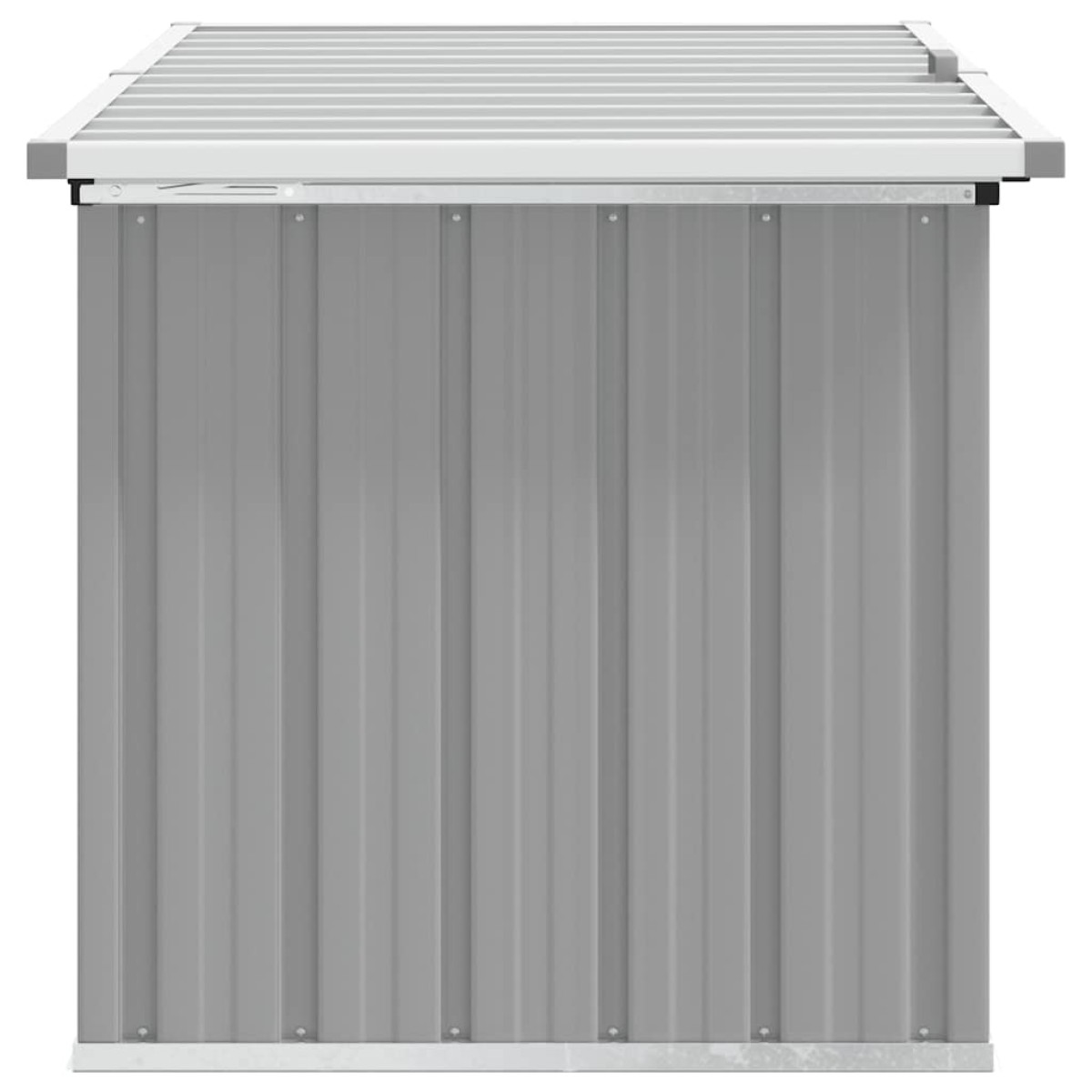 vidaXL Μπαούλο Αποθήκευσης Κήπου Γκρι 129 x 67 x 65 εκ.
