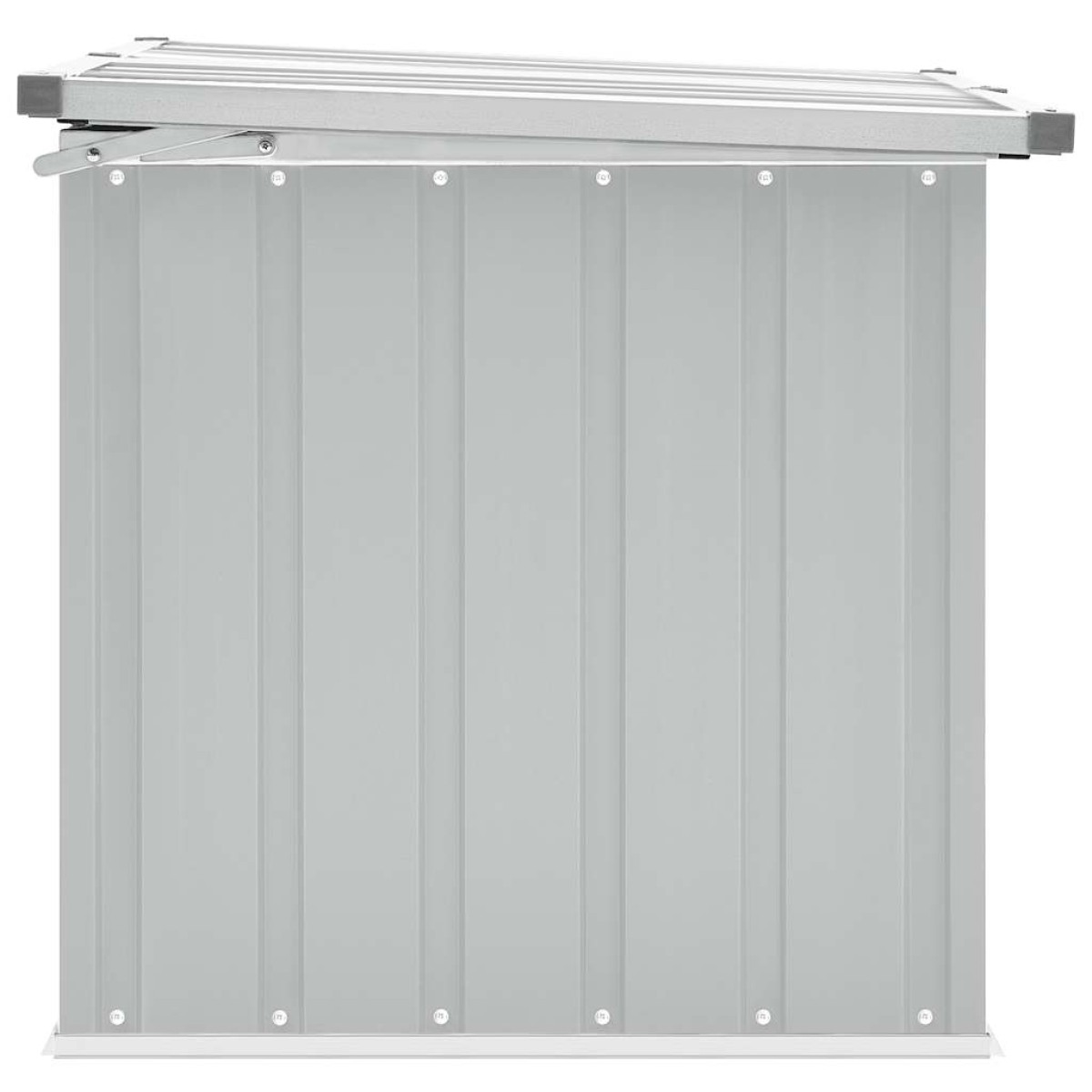 vidaXL Μπαούλο Αποθήκευσης Κήπου Γκρι 129 x 67 x 65 εκ.