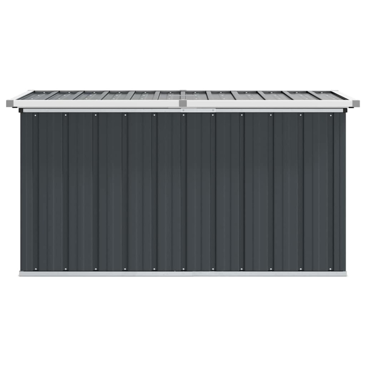 vidaXL Μπαούλο Αποθήκευσης Κήπου Ανθρακί 129 x 67 x 65 εκ.