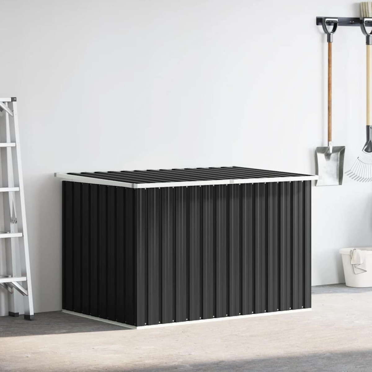 vidaXL Μπαούλο Αποθήκευσης Κήπου Ανθρακί 171 x 99 x 93 εκ.