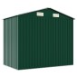 vidaXL Αποθήκη Κήπου Πράσινη 205 x 129 x 183 εκ. Γαλβανισμένο Ατσάλι