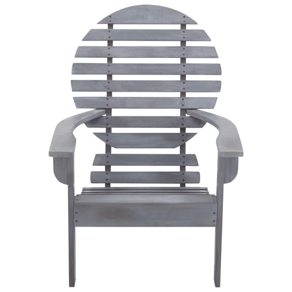 vidaXL Καρέκλα Adirondack Γκρι από Μασίφ Ξύλο Ακακίας