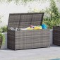 vidaXL Κουτί Αποθήκευσης Κήπου Γκρι 120x50x60 εκ. από Συνθετικό Ρατάν