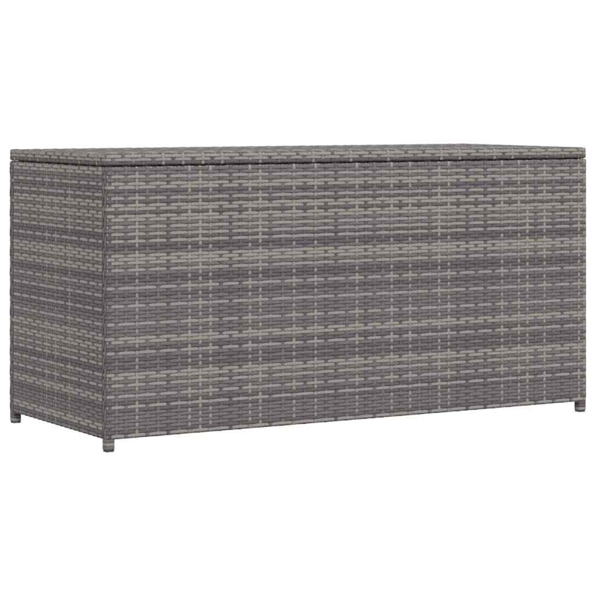 vidaXL Κουτί Αποθήκευσης Κήπου Γκρι 120x50x60 εκ. από Συνθετικό Ρατάν