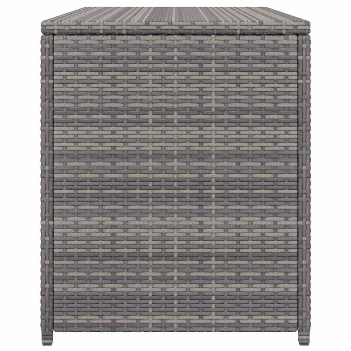 vidaXL Κουτί Αποθήκευσης Κήπου Γκρι 120x50x60 εκ. από Συνθετικό Ρατάν