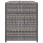 vidaXL Κουτί Αποθήκευσης Κήπου Γκρι 120x50x60 εκ. από Συνθετικό Ρατάν