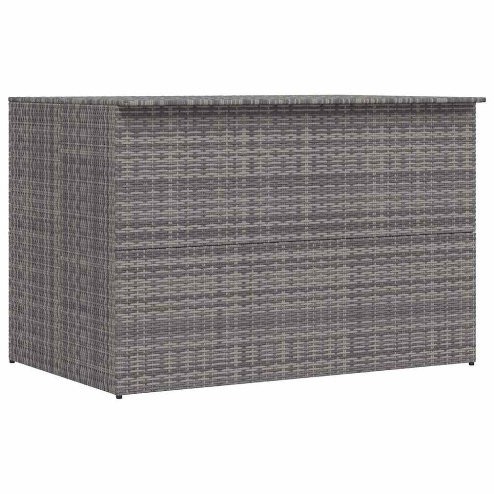 vidaXL Μπαούλο Εξωτερικού Χώρου Γκρι 150x100x100 εκ. Συνθετικό Ρατάν