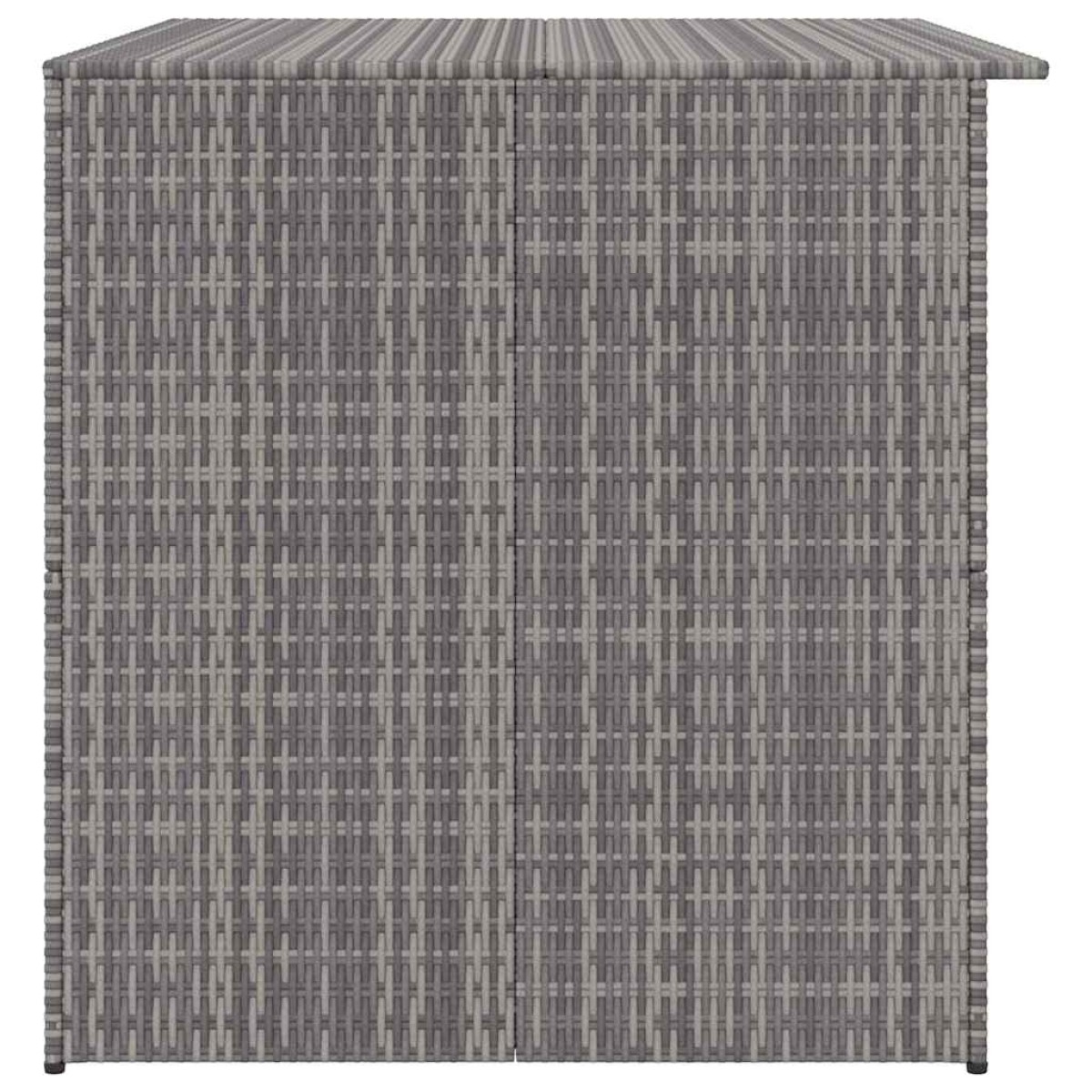 vidaXL Μπαούλο Εξωτερικού Χώρου Γκρι 150x100x100 εκ. Συνθετικό Ρατάν