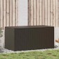 vidaXL Κουτί Αποθήκευσης Κήπου Καφέ 100x50x50 εκ. από Συνθετικό Ρατάν