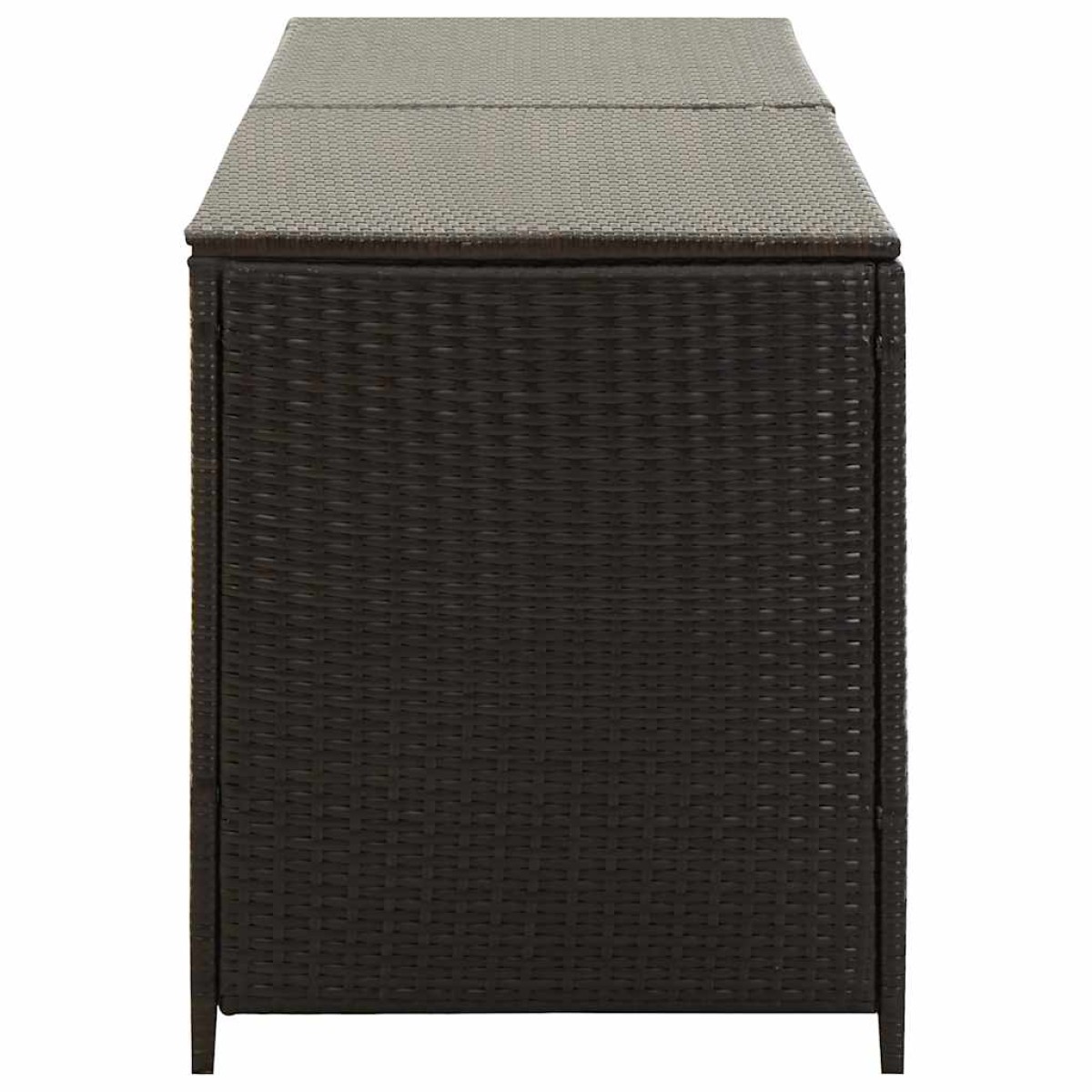 vidaXL Κουτί Αποθήκευσης Κήπου Καφέ 200x50x60 εκ. από Συνθετικό Ρατάν