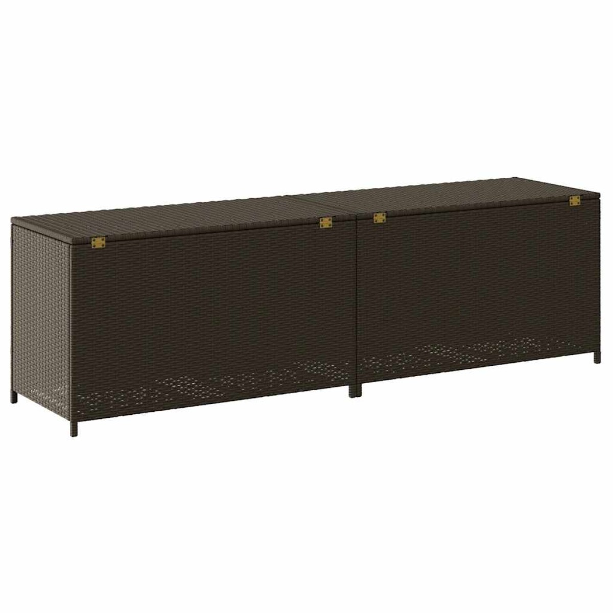 vidaXL Κουτί Αποθήκευσης Κήπου Καφέ 200x50x60 εκ. από Συνθετικό Ρατάν
