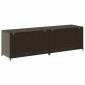 vidaXL Κουτί Αποθήκευσης Κήπου Καφέ 200x50x60 εκ. από Συνθετικό Ρατάν