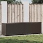 vidaXL Κουτί Αποθήκευσης Κήπου Καφέ 200x50x60 εκ. από Συνθετικό Ρατάν