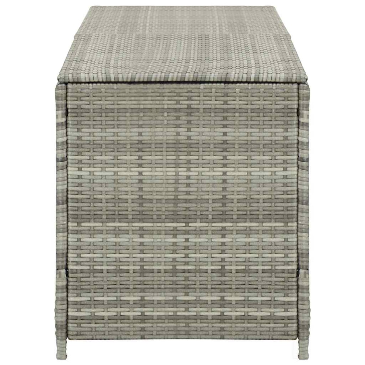 vidaXL Κουτί Αποθήκευσης Κήπου Γκρι 200x50x60 εκ. από Συνθετικό Ρατάν