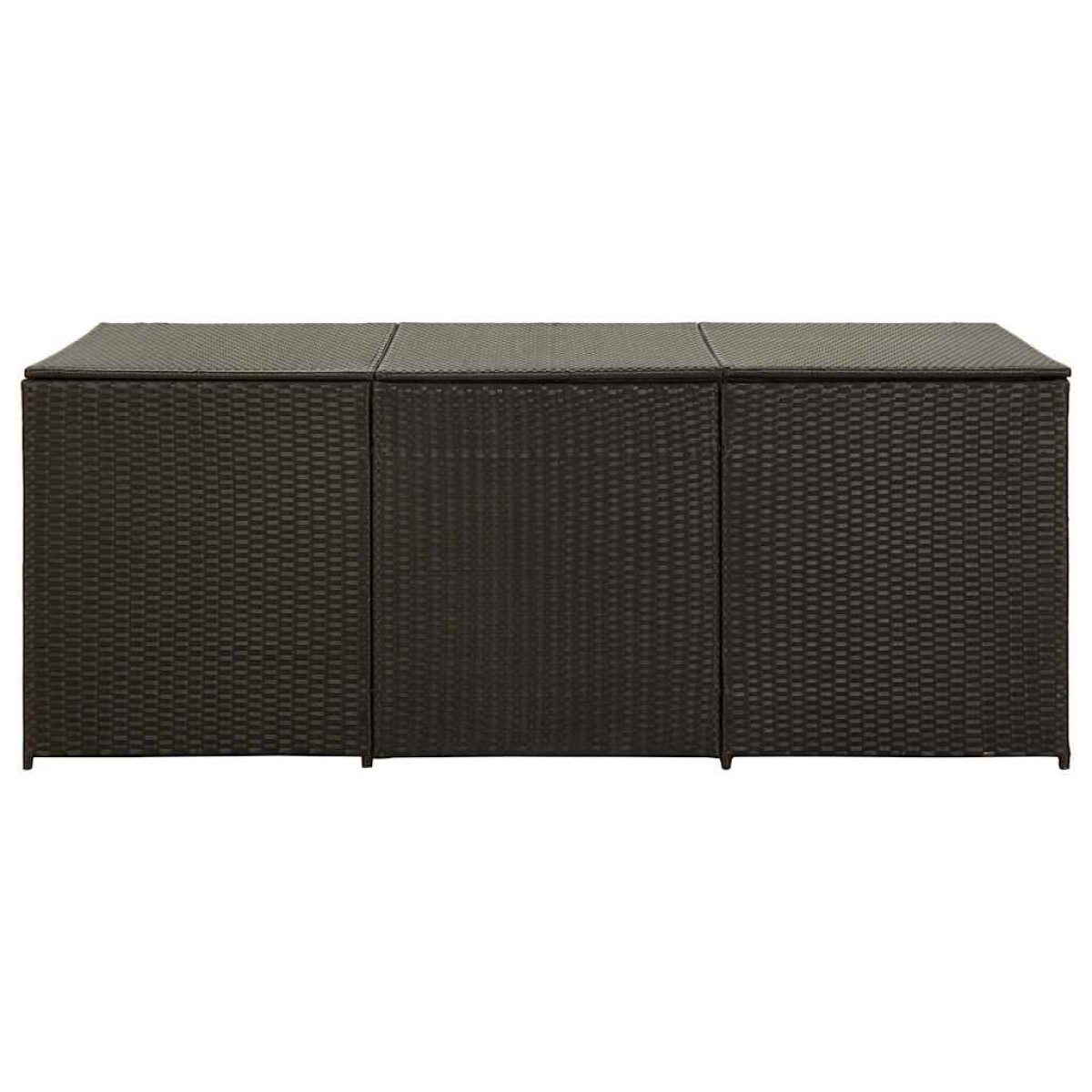 vidaXL Κουτί Αποθήκευσης Κήπου Καφέ 180x90x70 εκ. από Συνθετικό Ρατάν