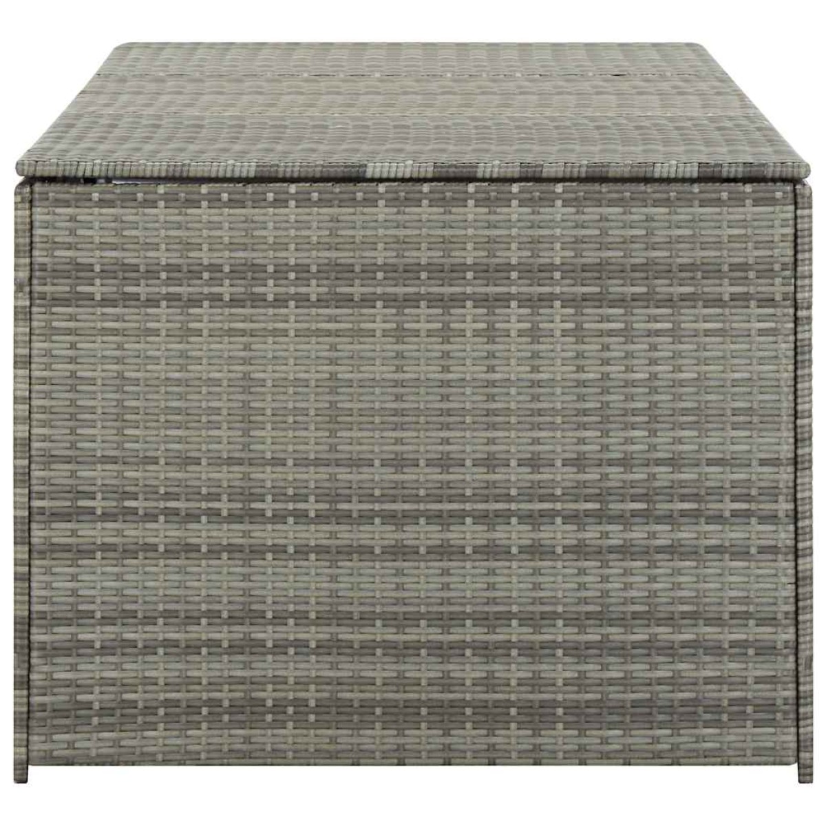vidaXL Κουτί Αποθήκευσης Κήπου Γκρι 180x90x70 εκ. από Συνθετικό Ρατάν