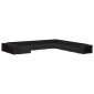 vidaXL Σαλόνι Κήπου 11 Τεμαχίων Μαύρο από Συνθετικό Ρατάν με Μαξιλάρια
